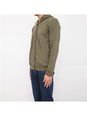 FELPA GUESS JEANS VERDE in UOMO