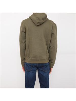 FELPA GUESS JEANS VERDE in UOMO