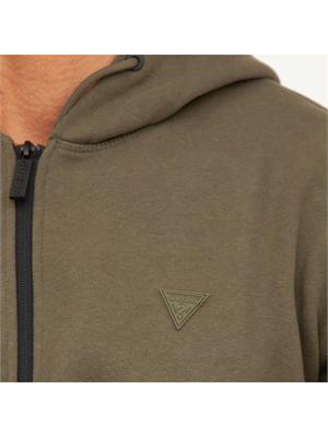 FELPA GUESS JEANS VERDE in UOMO