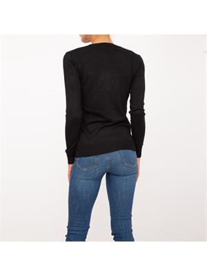 MAGLIA GUESS JEANS NERO in DONNA
