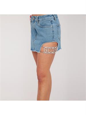 GONNA CORTA GCDS BLU DENIM in DONNA