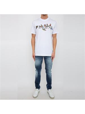 T-SHIRT PHILIPP PLEIN BIANCO in UOMO