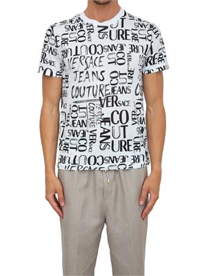 T-SHIRT VERSACE JEANS COUTURE BIANCO in UOMO