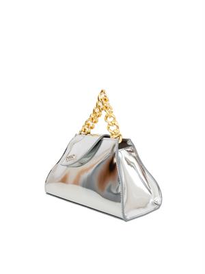 BORSA A SPALLA GCDS ARGENTO in DONNA