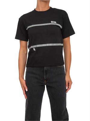 T-SHIRT GCDS NERO in DONNA