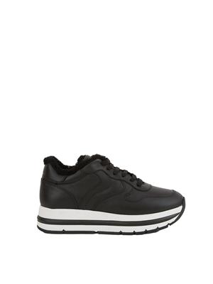 SNEAKERS VOILE BLANCHE NERO in DONNA