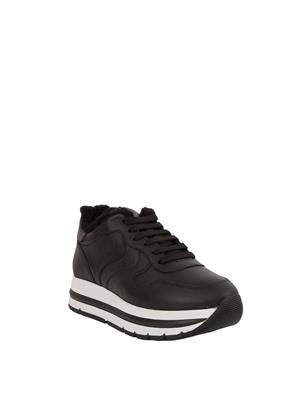 SNEAKERS VOILE BLANCHE NERO in DONNA