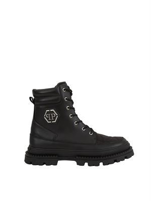 SCARPE STRINGATE PHILIPP PLEIN NERO in UOMO