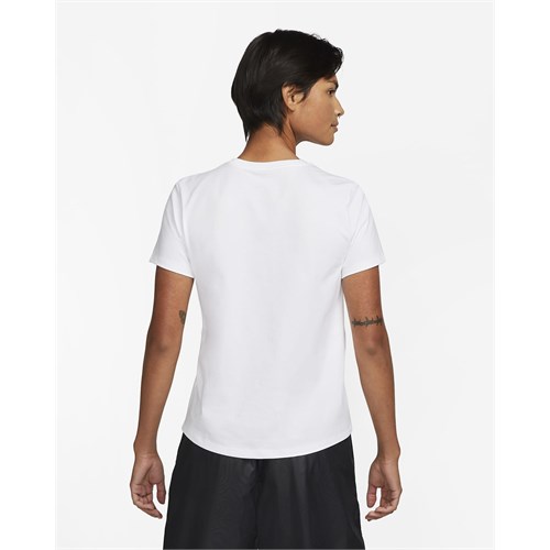 NIKE Dx7906 100 T-Shirt Club Ss Bianco Donna in Abbigliamento
