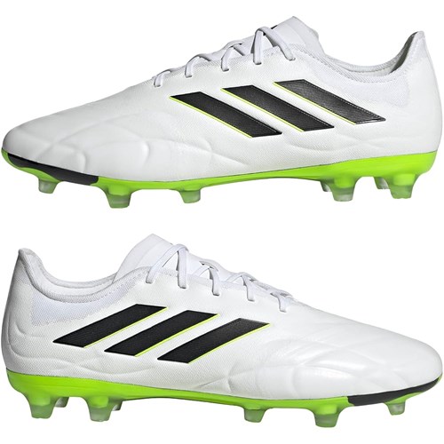 ADIDAS Copa Pure.2 Fg, Football Shoes (firm Ground) Unisex-Adulto Ftwr White Core Black Lucid Lemon Uomo in Scarpe