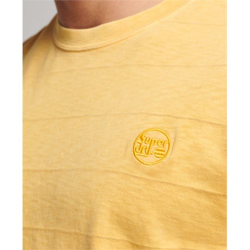 SUPERDRY M1011570A A6D Gold/Yel T-Shirt Giallo Uomo in Abbigliamento