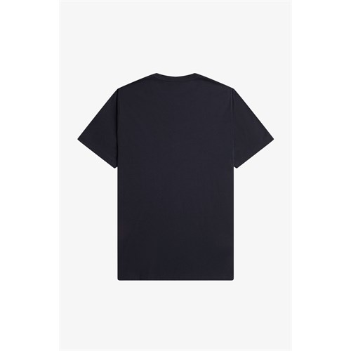FRED PERRY M1600 V73P T-Shirt Mc Blu Uomo in Abbigliamento