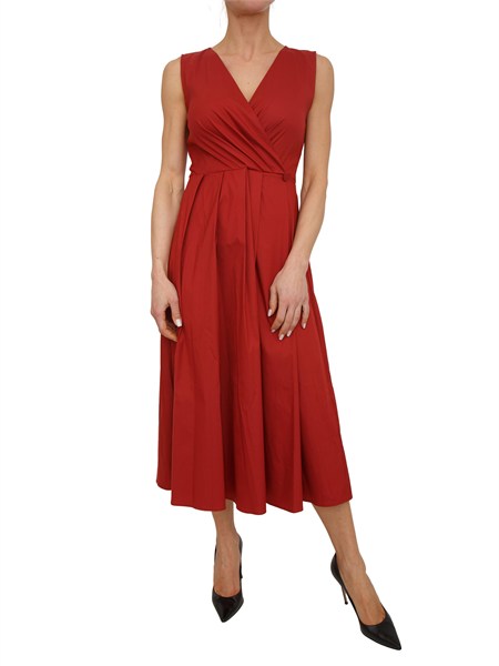 abito smanicato iblcasta iblues in cotone stretch rosso iblcasta