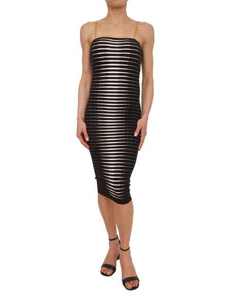 abito tubino nero in maglia elisabetta franchi am99s61e2