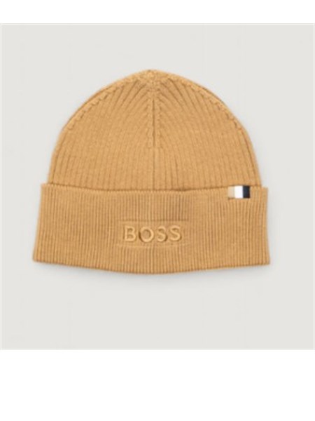berretto boss uomo in misto lana cammello magico r hat50522427