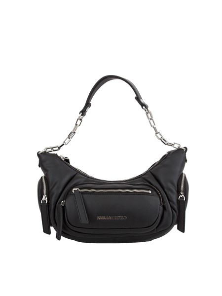 borsa a spalla poliuretano donna klagerfeld nero 245w3045