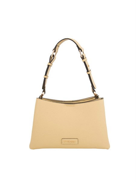 borsa a spalla gialla twinset ecopelle martellata 251td8303