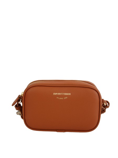 borsa a tracolla emporio armani in ecopelle martellata cuoio ew000537af12103