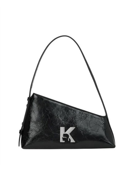 borsa geometrica karl lagerfeld jeans in pelle nera 261mklb1w30181
