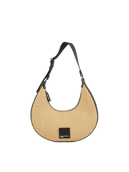 borsa hobo karl lagerfeld jeans intrecciata beige 261mklb2w30120