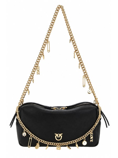 borsa pinko bauletto mini chain in pelle nera 107693a0f2