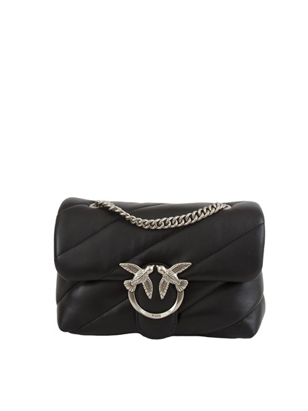 borsa pinko mini love bag puff in pelle nera e fibbia argento 100039a0f2