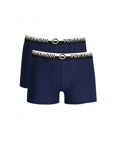boxer 2pack trussardi in cotone blu tru2utr03