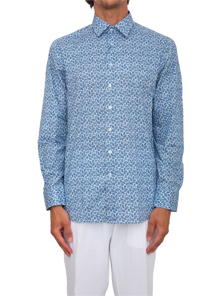camicia etro uomo in cotone fantasia azzurra mrib000199saeg3