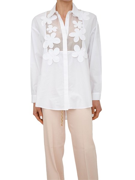camicia felicita nenette in popeline di cotone bianco 41bb felicita