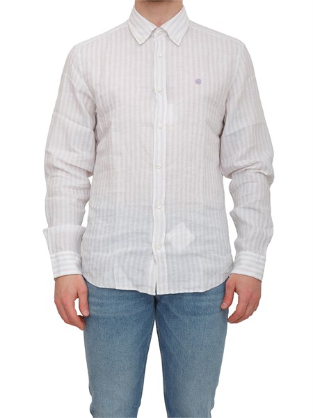 camicia h liam boss uomo in lino lilla con riga h liam bd e c1 26150560595
