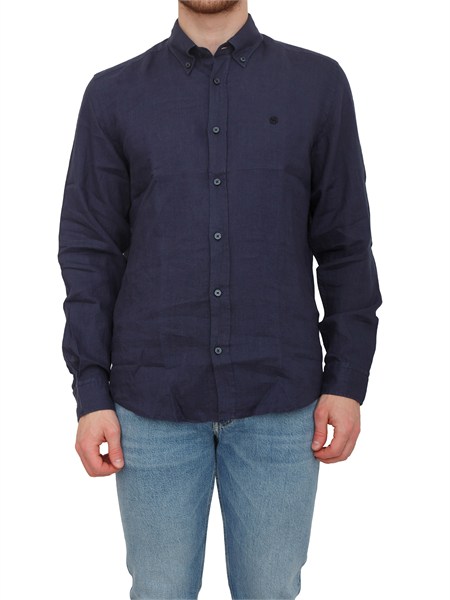 camicia liam boss uomo in lino blu h liam bd e c1 26150556077