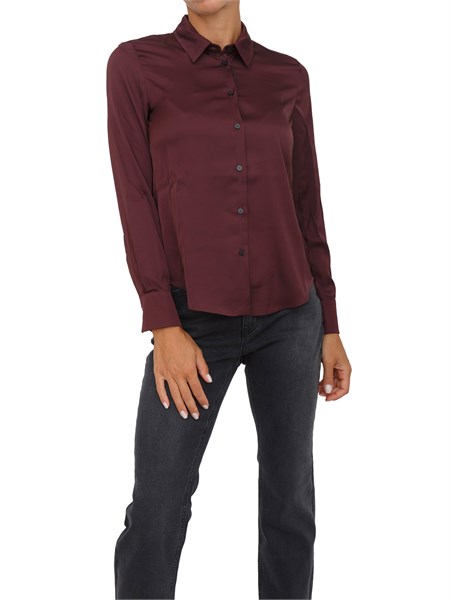 camicia manica lunga donna emme marella bordeaux naples
