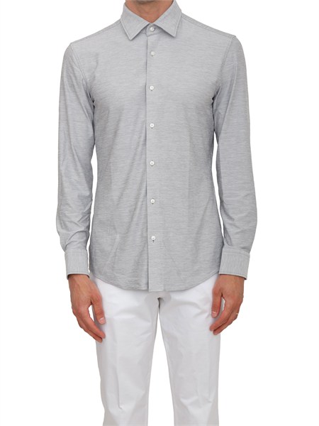 camicia p hank boss uomo in tessuto grigio p hank k 26150561109