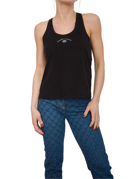 canotta donna elisabetta franchi nero cn00251e2