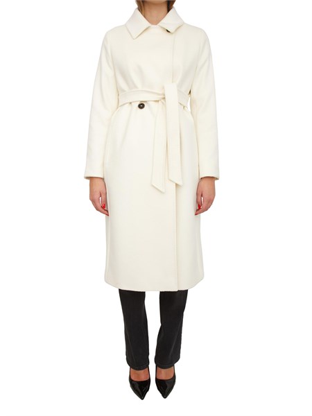 cappotto bcollag max mara in pura lana bianca bcollag
