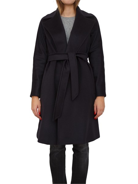 cappotto dravenna di max mara in pura lana blu dravenna