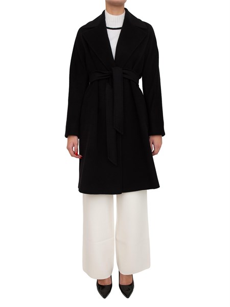 cappotto dravenna di max mara in pura lana nera dravenna