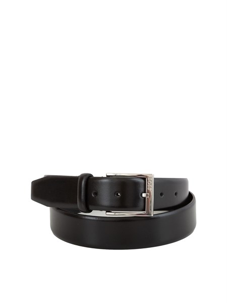 cintura elloy boss uomo in pelle nera lucida elloy pc an sz3550482241