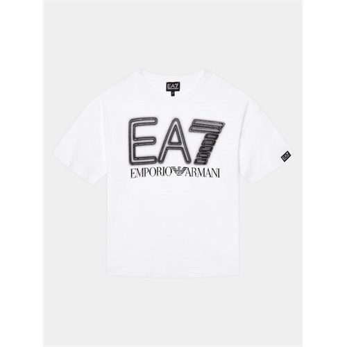 EA7 EMPORIO ARMANI EA7 EMPORIO ARMANI 3DBT57 Bj02Z 1100 T-Shirt Bianco Bambino in T-shirt
