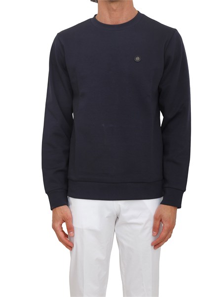 felpa boss uomo in cotone blu c sharpe150555830