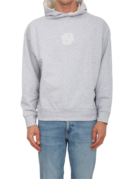 felpa stevens boss uomo in cotone grigio c stevens3150549105