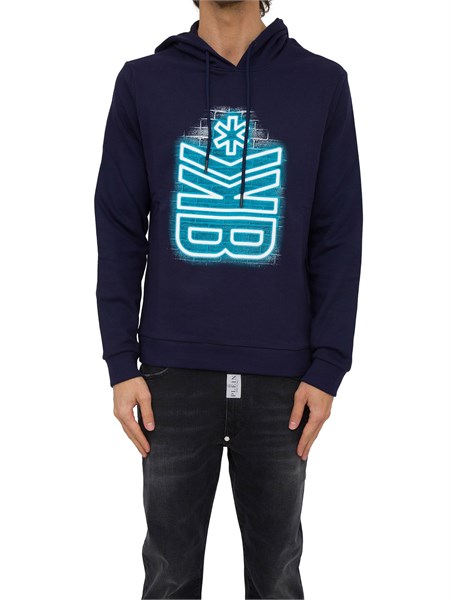 felpa uomo bikkembergs blu bmf0028k0005