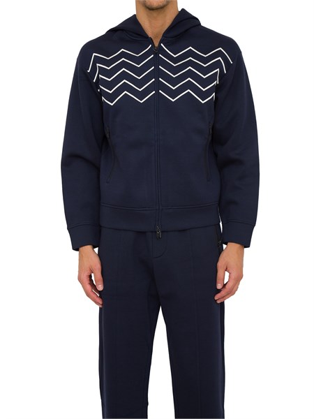 felpa uomo emporio armani blu 6r1me21jnwz