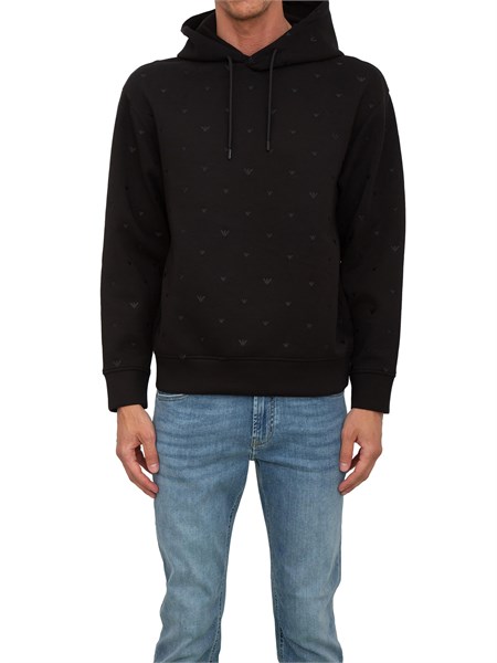 felpa uomo emporio armani nero em001402af10013