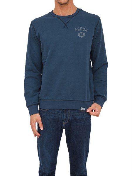 felpa uomo guess jeans blu m2yq22kb480