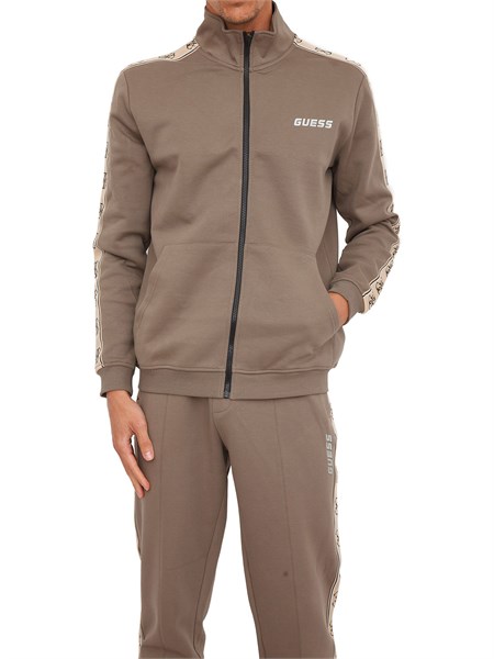 felpa uomo guess jeans taupe z2yq10ka3p1
