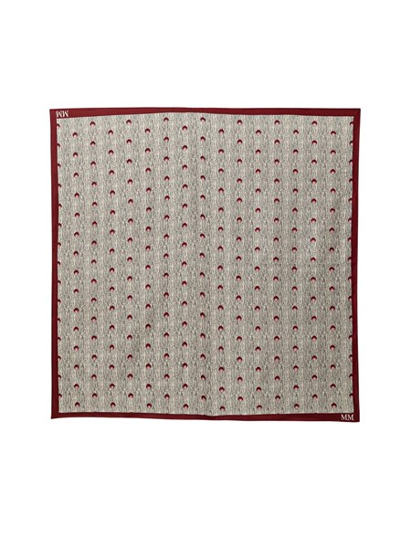 foulard mmluguale max mara mm in seta stampa grigiabordeaux mmluguale