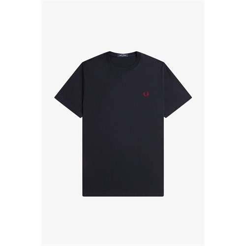 FRED PERRY FRED PERRY M1600 V73P T-Shirt Mc Blu Uomo in T-shirt
