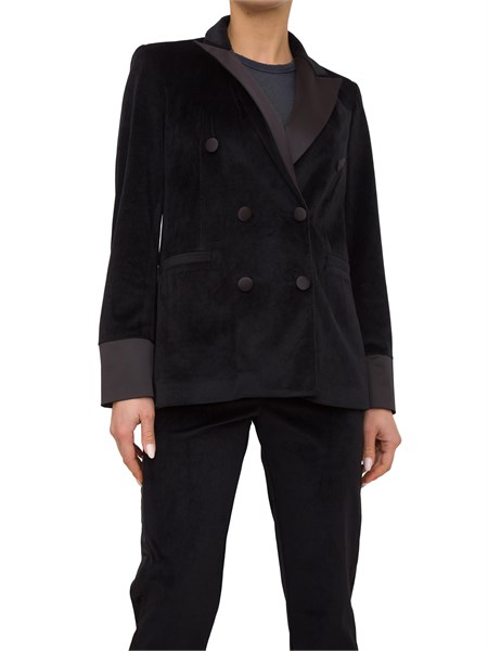 giacca doppiopetto donna kocca nero a23pgc1100abun2999