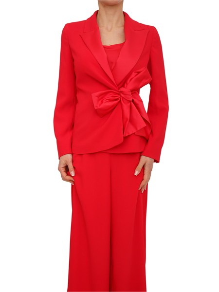 giacca meandro marella in crepe envers satin rosso mltmeandro